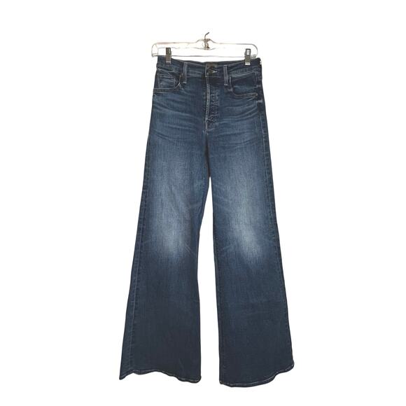Mother The Tomcat Roller Sneak High Rise Wide Leg Jeans Sixth Sense Size 28 NWT - Picture 7 of 13